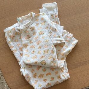 Vintage Kmart Floral Thermal Pajama Set